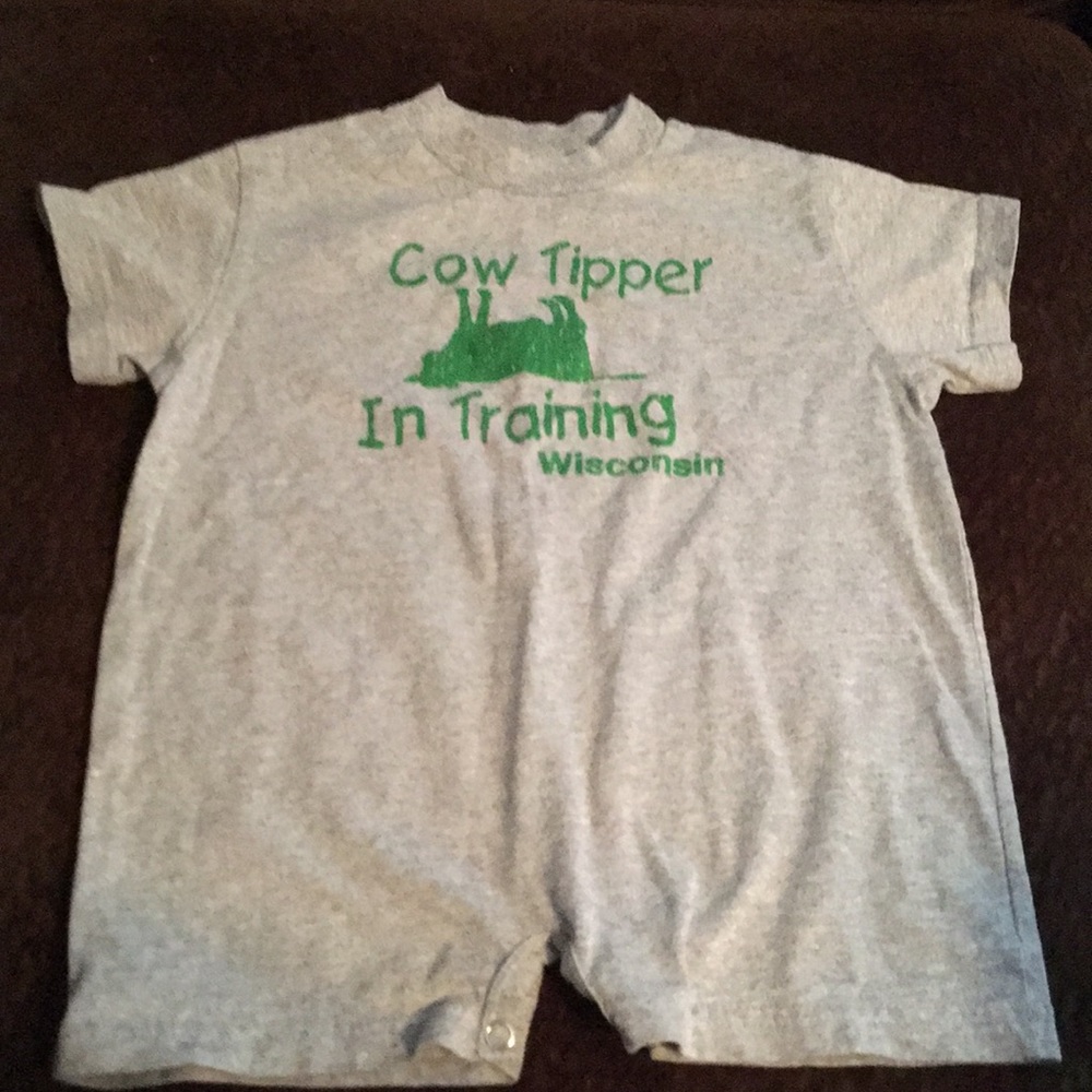 Cow tipper in training Wisconsin one piece suit